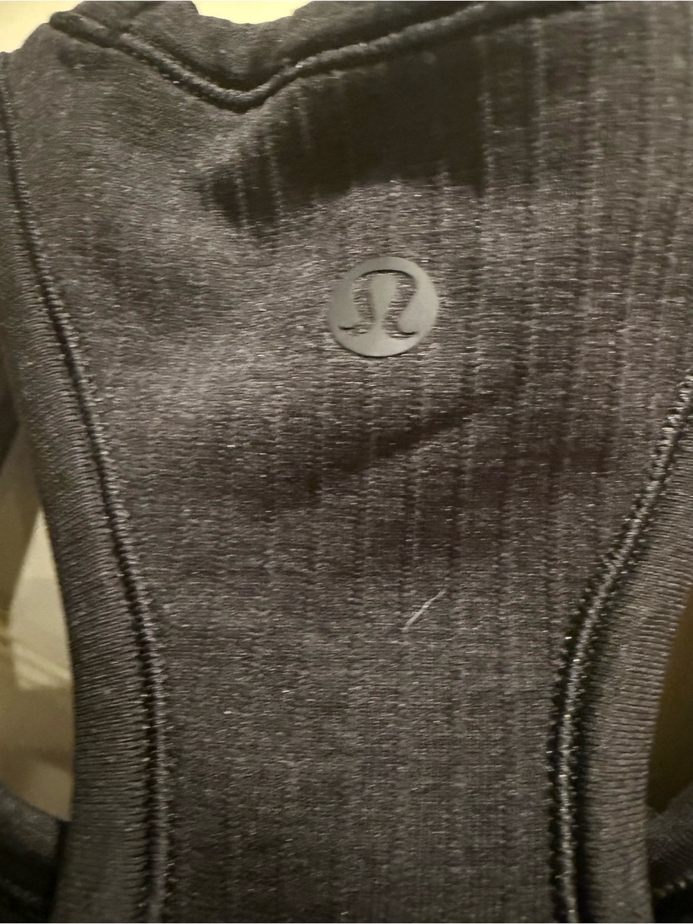 Lululemon Black Ebb To Street Ribbed Cropped Racerback Tank Top - Picture 5 of 6